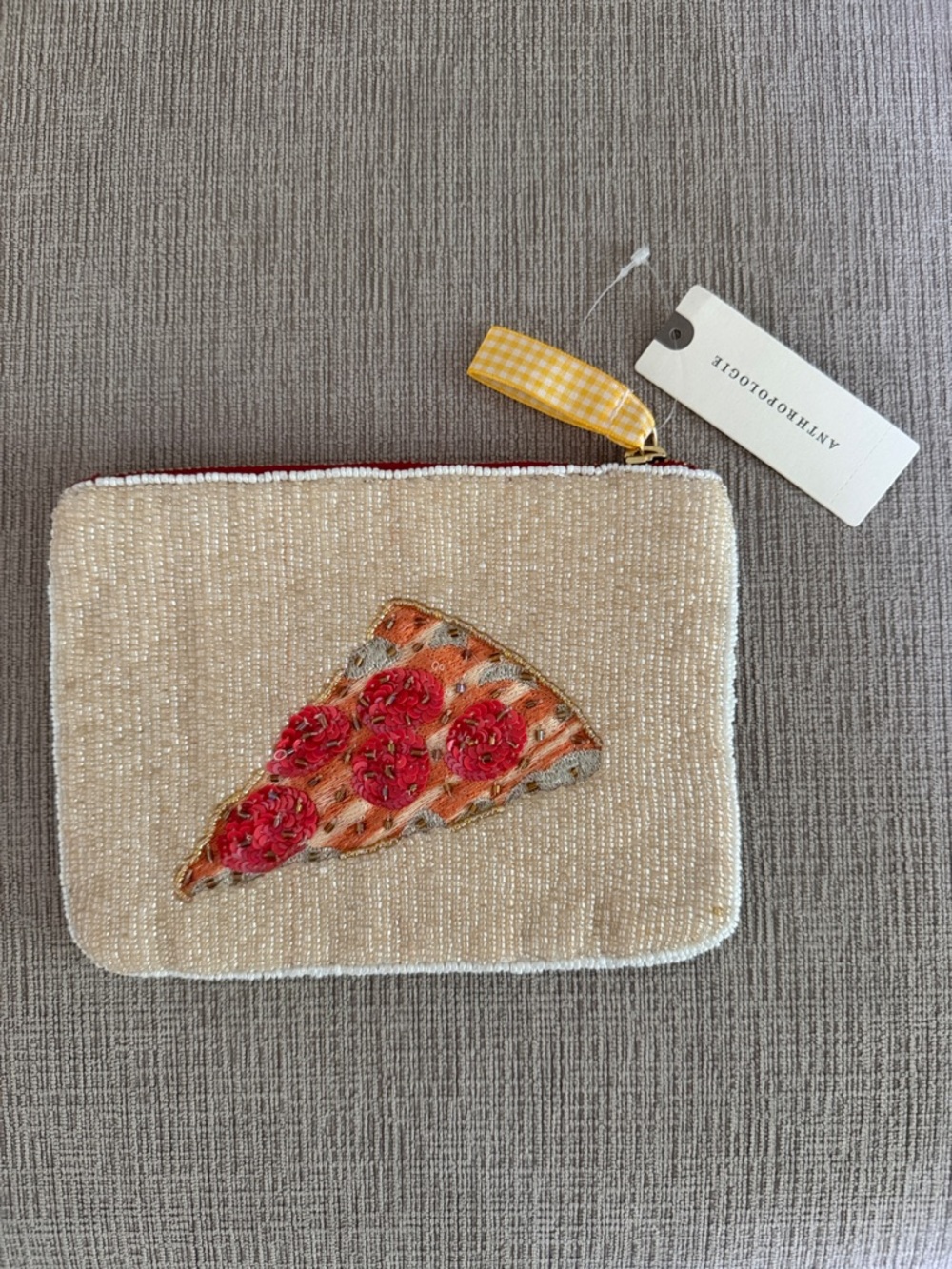 Anthropologie Beaded New York City Pouch - Picture 3 of 9